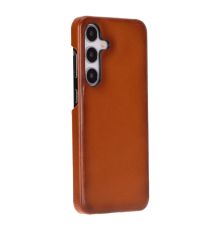 Samsung Galaxy S25 Plus Uyumlu, Hakiki Deri, El Yapımı Arka Kapak, Gölgeli Taba