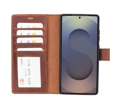 Samsung Galaxy S25 Ultra uyumlu, Hakiki Deri, El Yapımı, Cüzdanlı Kılıf, Antik Kahve Samsung Galaxy S25 Ultra uyumlu, Hakiki Deri, El Yapımı, Cüzdanlı Kılıf, Antik Kahve