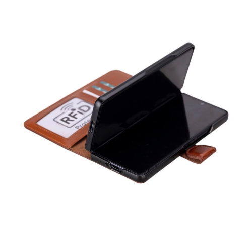 Samsung Galaxy Z Fold5 Uyumlu Deri Cüzdanlı Kılıf Efektli Taba Samsung Galaxy Z Fold5 Uyumlu Deri Cüzdanlı Kılıf Efektli Taba