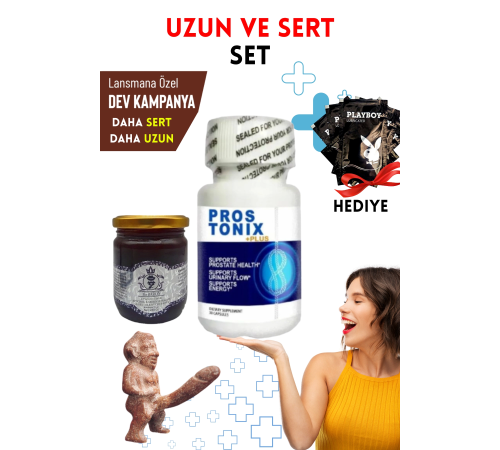 Prostonix Sertleştiricili Geciktiricili Büyütücülü Etkili Erkek Performans Arttırıcılı Set Macun Prostonix Sertleştiricili Geciktiricili Büyütücülü Etkili Erkek Performans Arttırıcılı Set Macun