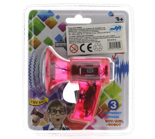 Ses Değiştirici Mini Pembe Megafon Ses Değiştirici Mini Pembe Megafon