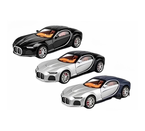 Sesli Işıklı Metal Bugatti Araba