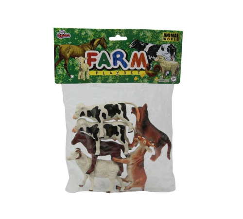 SH-Vardem 6 Parça 5 inch  Çiftlik, Dinozor,Vahşi Orman ve Deniz Hayvanları Hayvan Seti - 1 Adet Stokta Olan Gönderilir