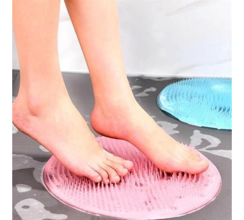 Silikon Fırçalı Banyo Masaj Matı ve Ayaklar için Topuk Masaj Paspası -1 Adet Stokta Olan Renk Gönderilir Silikon Fırçalı Banyo Masaj Matı ve Ayaklar için Topuk Masaj Paspası -1 Adet Stokta Olan Renk Gönderilir