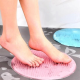 Silikon Fırçalı Banyo Masaj Matı ve Ayaklar için Topuk Masaj Paspası -1 Adet Stokta Olan Renk Gönderilir