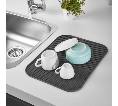 Silikon Kaydırmaz Mutfak İçin Bulaşık Matı, Çok Amaçlı Kurutmalık 36x28cm Silikon Kaydırmaz Mutfak İçin Bulaşık Matı, Çok Amaçlı Kurutmalık 36x28cm