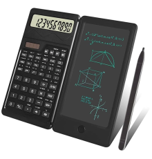 Silinebilir LCD Yazı Tabletli,Kalemli Katlanabilir Bilimsel Hesap Makinesi