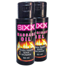 Sixx 60 Ml Naturel Masaj Yağı Ve 60 Ml Iubrikant Krem