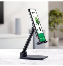 Siyah Aynalı Cep Telefonu Sabitleyici Stand Katlanabilir Ayarlanabilir Telefon Standı