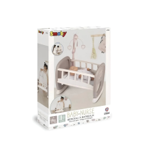 Smoby Baby Nurse Sallanan Dönenceli Bebek Beşiği 220372  ***OYUNCAKTIR***