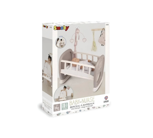 Smoby Baby Nurse Sallanan Dönenceli Bebek Beşiği 220372 ***OYUNCAKTIR*** Smoby Baby Nurse Sallanan Dönenceli Bebek Beşiği 220372 ***OYUNCAKTIR***