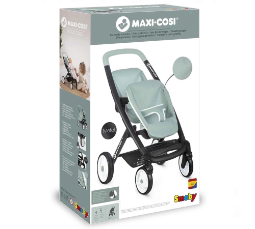 Smoby Maxi-Cosi İkiz Oyuncak Bebek Arabası Yeşil
