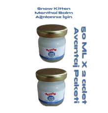 Snow Kitten Tüm Vücut Sızıları Için Menthol Aromalı Bakım Kremi 50 ml 2 Adet