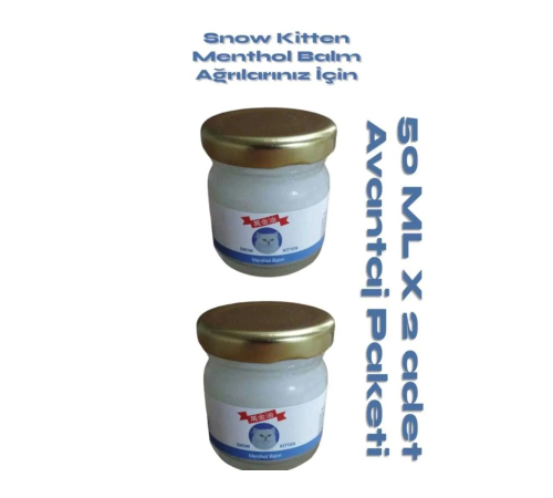 Snow Kitten Tüm Vücut Sızıları Için Menthol Aromalı Bakım Kremi 50 ml 2 Adet Snow Kitten Tüm Vücut Sızıları Için Menthol Aromalı Bakım Kremi 50 ml 2 Adet