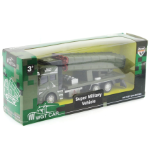 Sürtmeli Die Cast Metal Roketatar Rampalı Askeri Kamyon