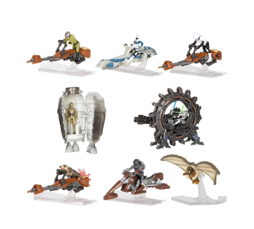 SW J0032-4 Star Wars Mikro Figür ve Araç Mini Sürpriz Paket Asorti Seri-4 12li