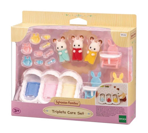 Sylvanian Families Üçüzler Bakım Seti Renkli 5532 Sylvanian Families Üçüzler Bakım Seti Renkli 5532