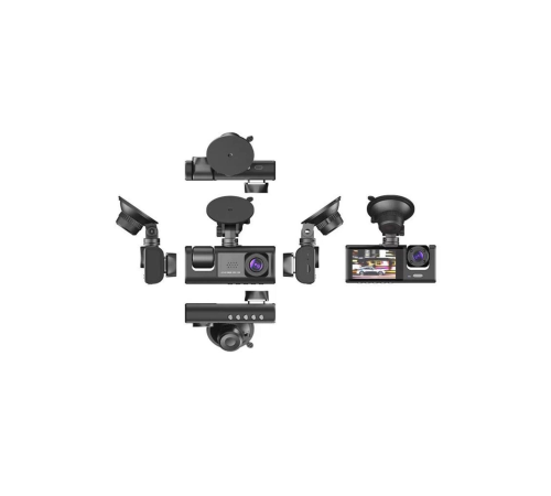 TA-01 Siyah 1080p Araç içi 3 Kameralı Lcd Ekranlı Gece Görüşlü , G-sensör , Geri Görüş Kamera TA-01 Siyah 1080p Araç içi 3 Kameralı Lcd Ekranlı Gece Görüşlü , G-sensör , Geri Görüş Kamera