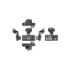 TA-01 Siyah 1080p Araç içi 3 Kameralı Lcd Ekranlı Gece Görüşlü , G-sensör , Geri Görüş Kamera
