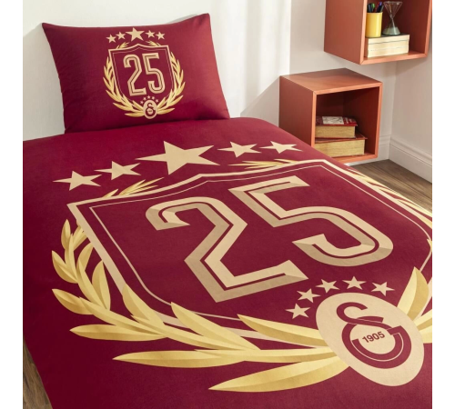 Taç Galatasaray 25. Şampiyonluk Tek Kişilik Lisanslı Nevresim Takımı Taç Galatasaray 25. Şampiyonluk Tek Kişilik Lisanslı Nevresim Takımı