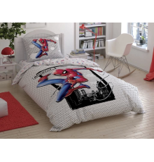 Taç Lisanslı Spiderman Cloudy Tek Kişilik Nevresim Takımı