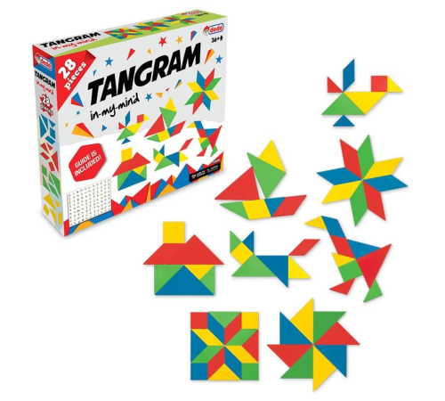 Tangram 28 Parça Kutulu Eğitici Oyuncak Tangram 28 Parça Kutulu Eğitici Oyuncak