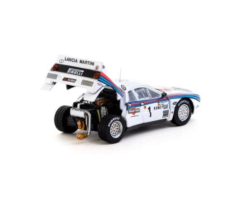 Tarmac Works 1/64 Lancia 037 Rally Rally Monte Carlo 1983 #1 with Tarmac Cards Tarmac Works 1/64 Lancia 037 Rally Rally Monte Carlo 1983 #1 with Tarmac Cards