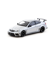 Tarmac Works 1/64 Mercedes-Benz C 63 AMG Coupé Black Series Silver Metallic