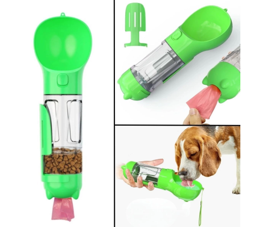 Taşınabilir Hazneli Mama Kaplı ,Kaka Poşetli Kedi,Köpek Suluğu-300ml Taşınabilir Hazneli Mama Kaplı ,Kaka Poşetli Kedi,Köpek Suluğu-300ml