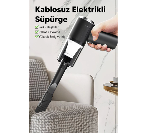 Taşınabilir Kablosuz Elektrikli El Süpürgesi- Ev, Ofis, Araba ,Klavye Temizliği İçin İdeal Taşınabilir Kablosuz Elektrikli El Süpürgesi- Ev, Ofis, Araba ,Klavye Temizliği İçin İdeal