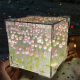 Tatlı Sonsuz Lale Küp Gece Lambası Laleli Masa Lambası Kendin Yap DIY