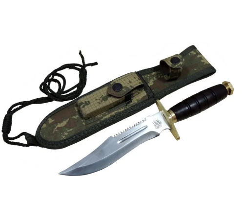 Halmak Standart T.C Komando Bıçağı 30cm - Oluklu, Testere Detaylı, Kılıflı Halmak Standart T.C Komando Bıçağı 30cm - Oluklu, Testere Detaylı, Kılıflı