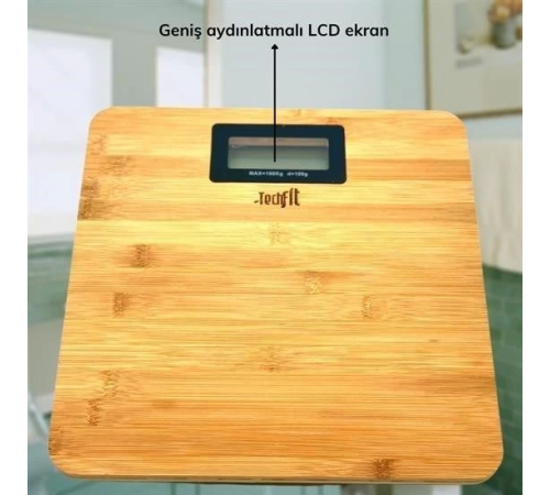 Techfit Bambu Banyo Baskülü Yüksek Hassasiyetli Darbelere Dijital Dayanıklı Terazi Tf 1065 M Techfit Bambu Banyo Baskülü Yüksek Hassasiyetli Darbelere Dijital Dayanıklı Terazi Tf 1065 M