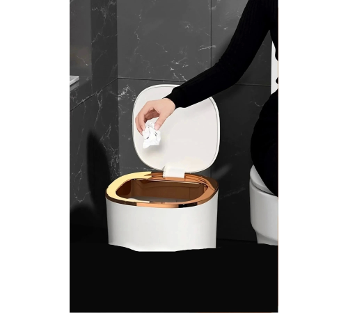 Teknolojik Çöp Kutusu Otomatik Aç Kapat Sensörlü Mutfak Banyo Ev Ofis PİLLER DAHİLDİR
