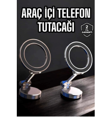 Telefon Tutucu Tüm Arabalara Uyumlu Araç İçi Katlanabilir Manyetik Tasarım