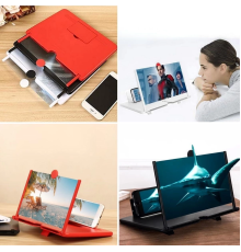 Telefon ve Tablet Ekran Büyütücü Aparat Kırmızı