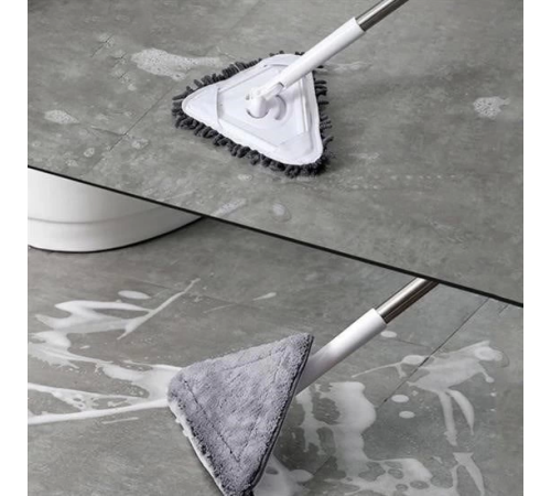 Teleskopik Saplı 150 cm Üçgen Mop Cam Duvar Tavan Fayans Parke Temizleyici Mop Teleskopik Saplı 150 cm Üçgen Mop Cam Duvar Tavan Fayans Parke Temizleyici Mop