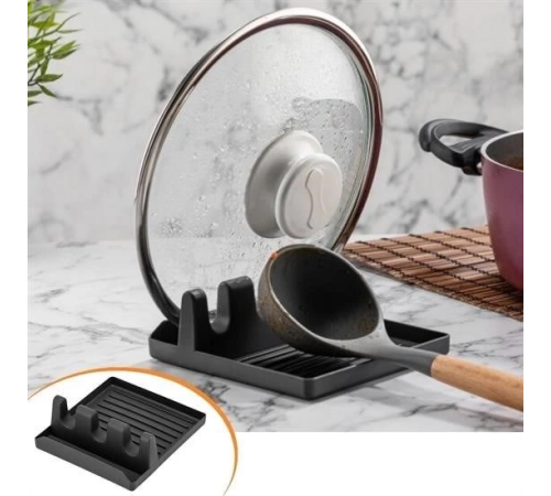 Tencere Kapak Tutuculu Kaşıklıklı Tencere Kapak Standı Pratik Kaşık Kepçe Altlık Düzenleyici Tencere Kapak Tutuculu Kaşıklıklı Tencere Kapak Standı Pratik Kaşık Kepçe Altlık Düzenleyici
