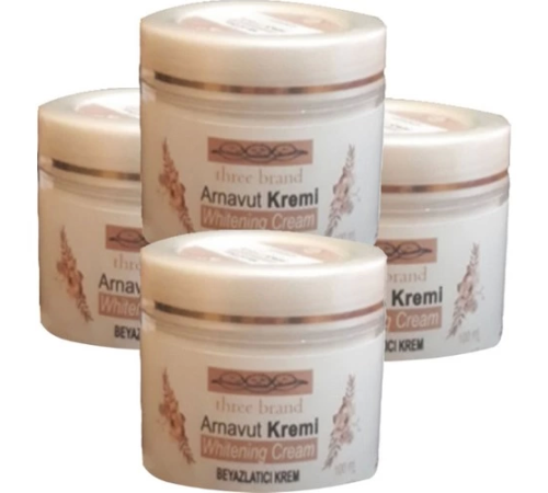 Three Brand 4lü Adet Arnavut Kremi Whitens Cream Tüm Bölge Aklık Kremi 100 ml