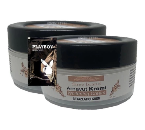 Three Brand Arnavut Kremi 1+1 Whitening Cream Bölgesel Aklık Kremi 50 ml + 1 Tane Hediye Jel Three Brand Arnavut Kremi 1+1 Whitening Cream Bölgesel Aklık Kremi 50 ml + 1 Tane Hediye Jel