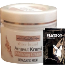 Three Brand Arnavut Kremi 100 ml Whitens Cream Antikara Kremi SNMP20119 + 1 Adet Jel Hediye