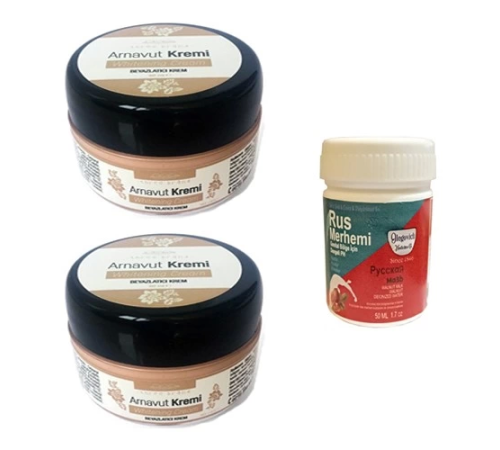 Three Brand Arnavut Kremi 2 Adet + Rus Merhemi 50 ml 1 Adet Three Brand Arnavut Kremi 2 Adet + Rus Merhemi 50 ml 1 Adet