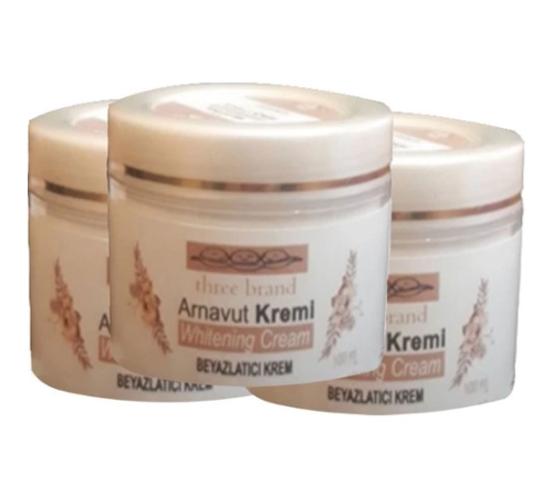 Three Brand Arnavut Kremi 3lü Adet Whitens Cream Tüm Bölge Aklık Kremi 100 ml Three Brand Arnavut Kremi 3lü Adet Whitens Cream Tüm Bölge Aklık Kremi 100 ml