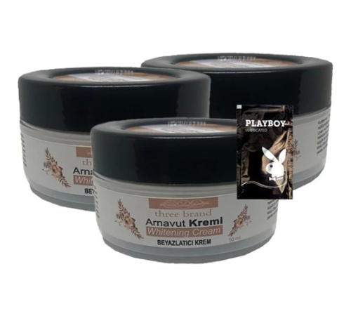 Three Brand Arnavut Kremi Whitens Cream 3'lü Adet Kremi 50 ml + 1 Adet Jel Hediye Three Brand Arnavut Kremi Whitens Cream 3'lü Adet Kremi 50 ml + 1 Adet Jel Hediye
