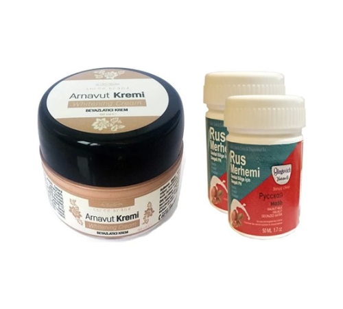 Three Brand Arnavut Kremi1 Adet + Rus Merhemi 50 ml 2 Adet Three Brand Arnavut Kremi1 Adet + Rus Merhemi 50 ml 2 Adet