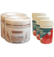 Three Brand Vücut Kremi 100 ml Arnavut Kremi 2 Adet + Rus Merhemi 50 ml 3 Adet