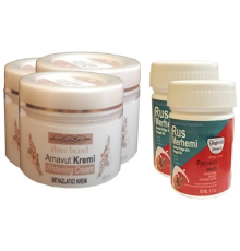 Three Brand Vücut Kremi 100 ml Arnavut Kremi3 Adet + Rus Merhemi 50 ml 2 Adet