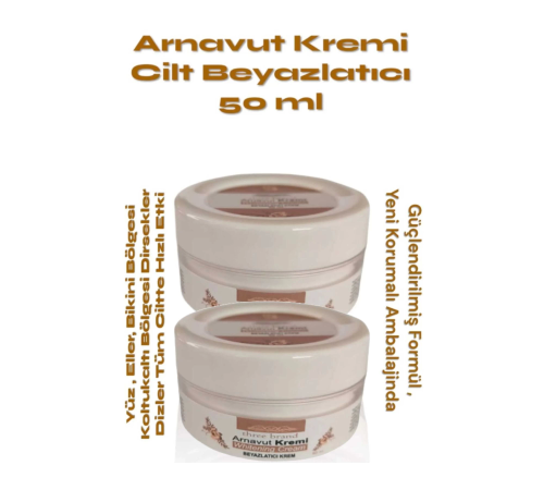 Three Brand Whitening Cream Arnavut Kremi 100 ml Aklık Kremi x 2 Adet
