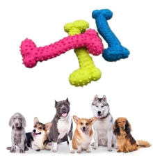 Tiny Kemik Oyuncağı Tırtıklı Yüzey Küçük Kemik Plastik Köpek Oyuncağı - 1 Adet Stokta Olan Gönderilir