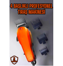 Tıraş Makinesi Uzun Ömürlü Paslanmaz Çelik Bıçaklı USB Şarj Girişli